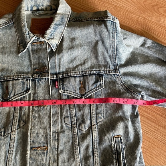 Levi’s Premium Big E Light Wash Jean Jacket Women’s Small - Picture 7 of 10